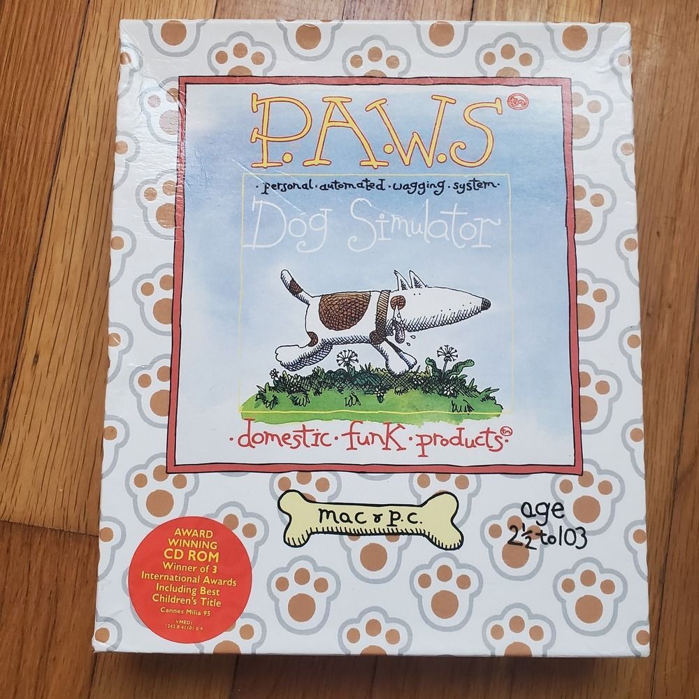 PAWS personal automated wagging system dog simulator Mac pc computer video game